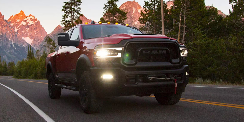 The 2025 RAM 2500 in red