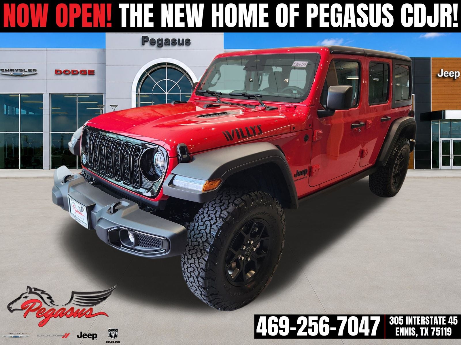 2026 Jeep Wrangler WRANGLER 4-DOOR WILLYS