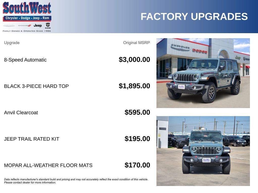 2026 Jeep Wrangler WRANGLER 4-DOOR RUBICON