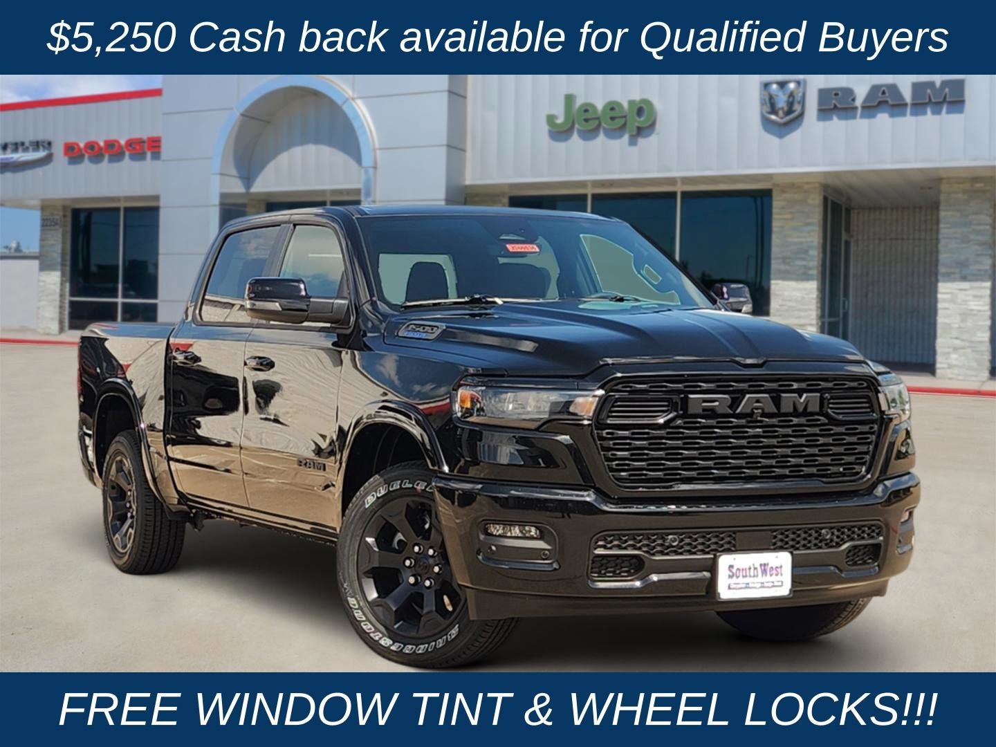 2026 RAM Ram 1500 RAM 1500 LONE STAR CREW CAB 4X4 5'7' BOX