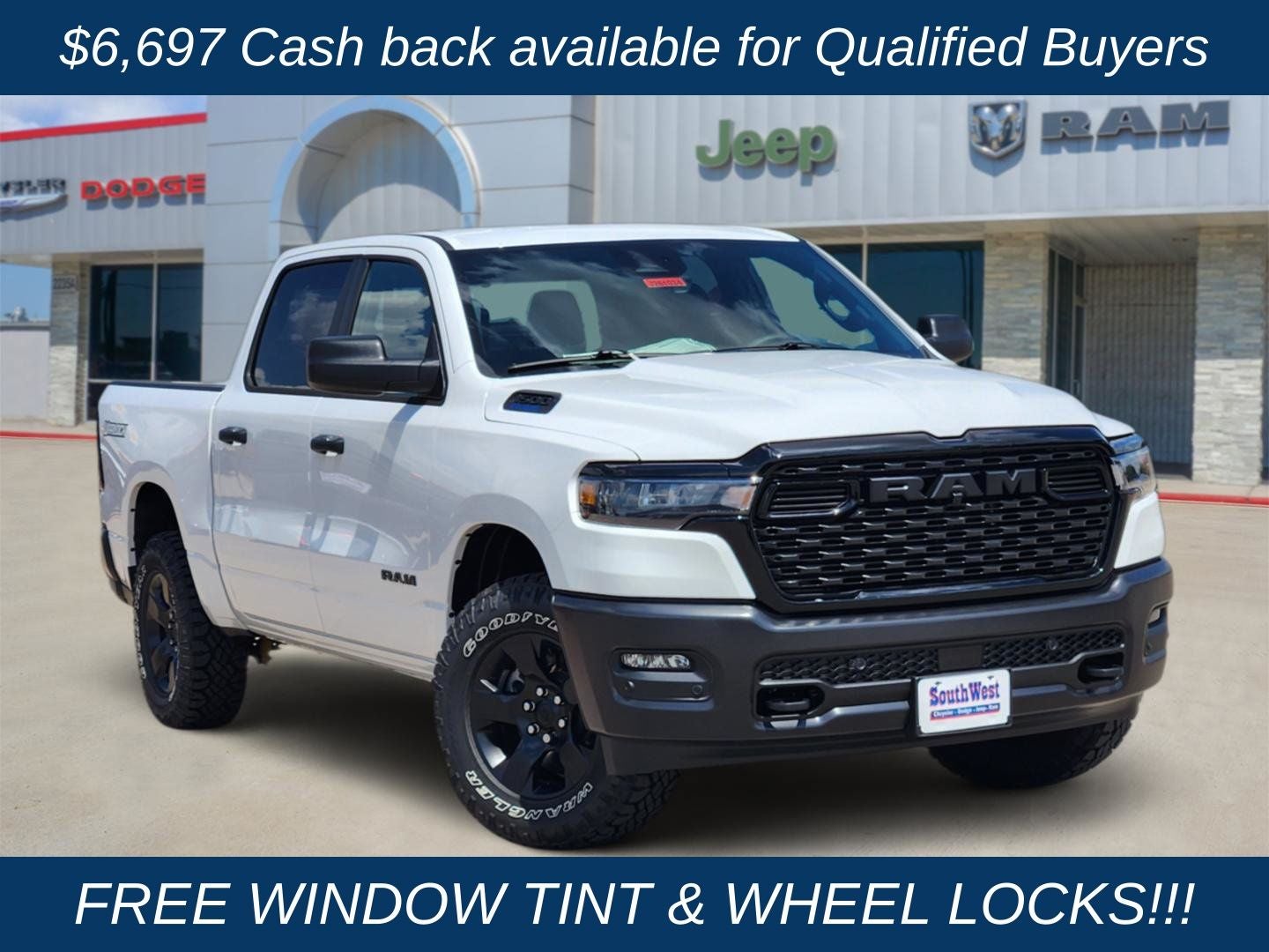 2026 RAM Ram 1500 RAM 1500 WARLOCK CREW CAB 4X4 5'7' BOX