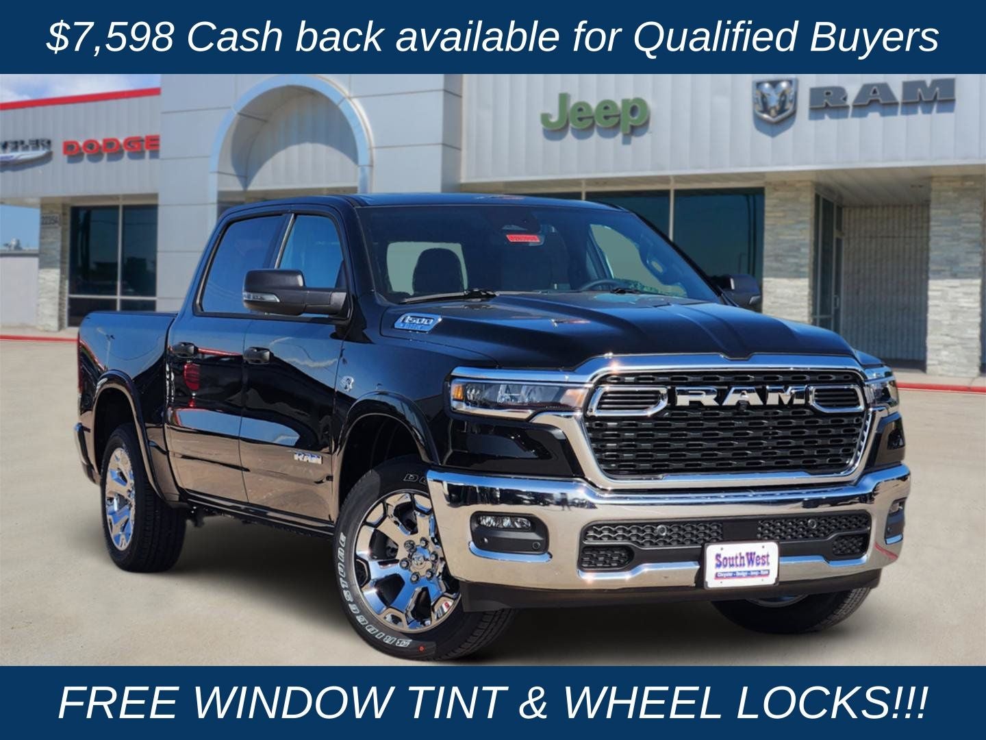 2026 RAM Ram 1500 RAM 1500 LONE STAR CREW CAB 4X4 5'7' BOX