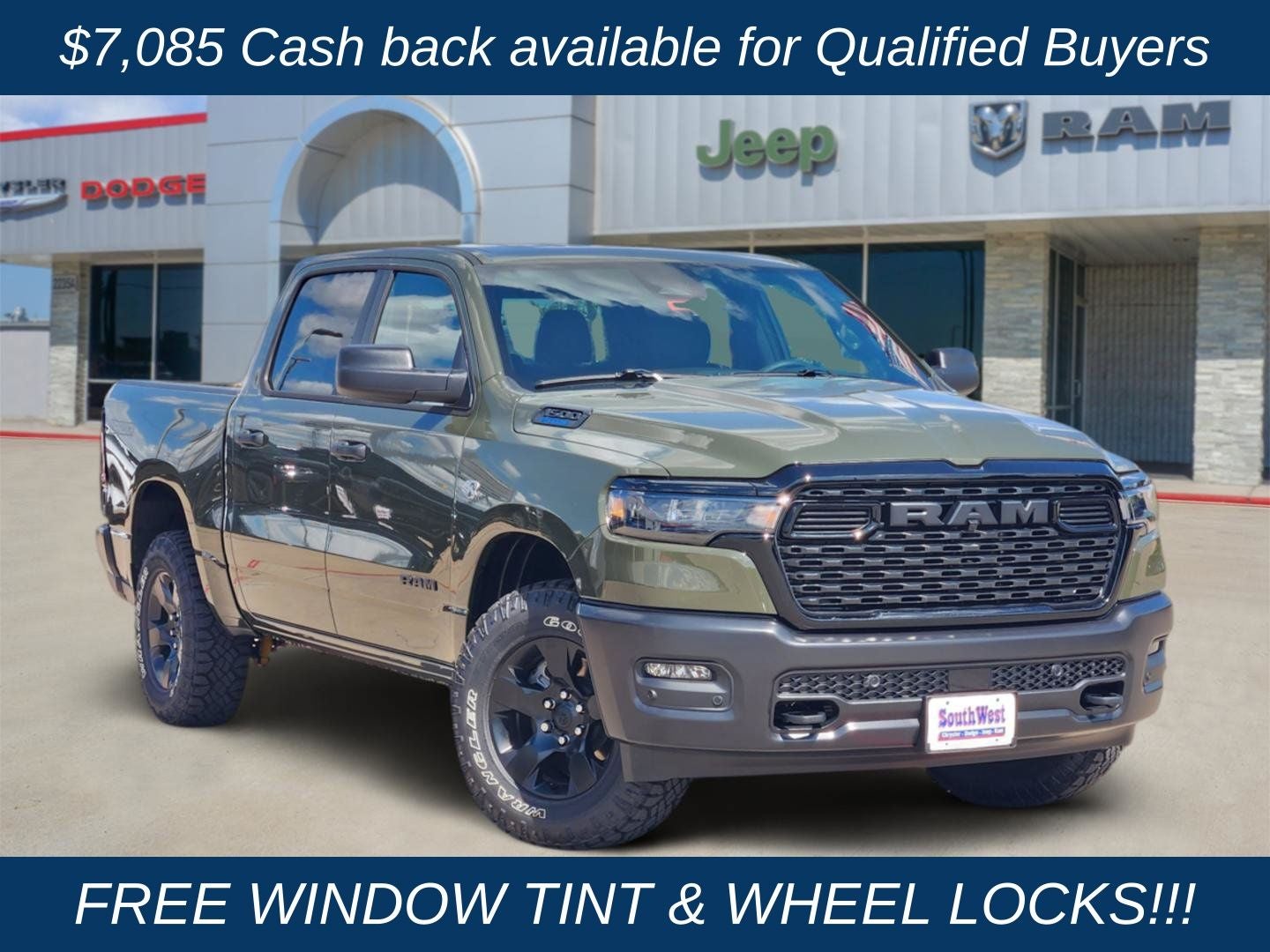 2026 RAM Ram 1500 RAM 1500 WARLOCK CREW CAB 4X4 5'7' BOX