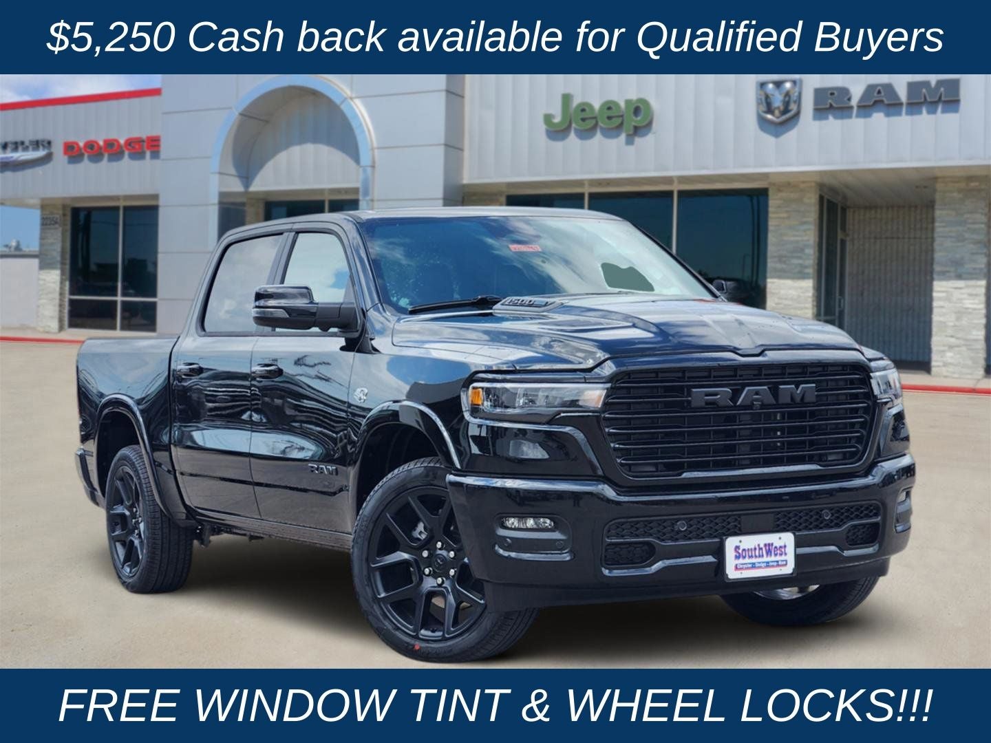 2026 RAM Ram 1500 RAM 1500 LARAMIE CREW CAB 4X4 5'7' BOX