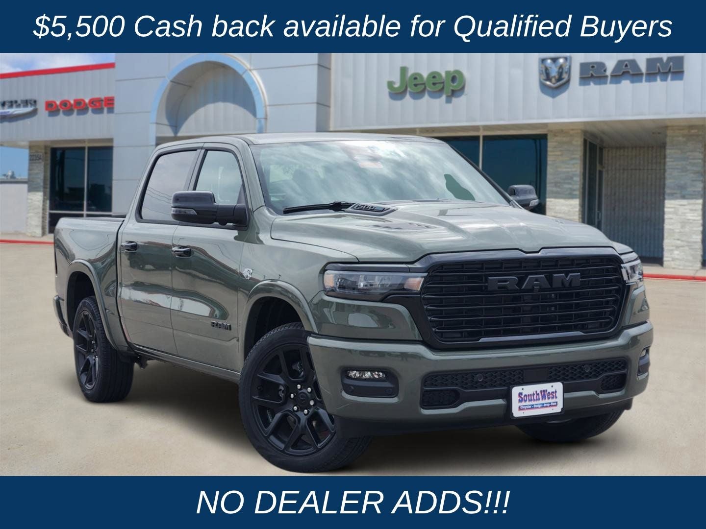 2026 RAM Ram 1500 RAM 1500 LARAMIE CREW CAB 4X4 5'7' BOX