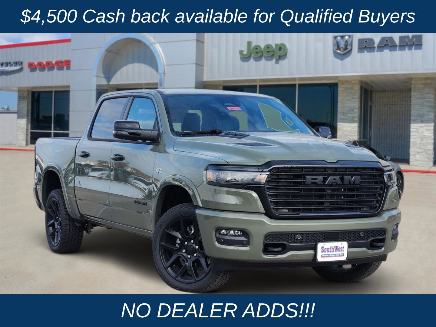 2026 RAM Ram 1500 RAM 1500 LARAMIE CREW CAB 4X4 5'7' BOX