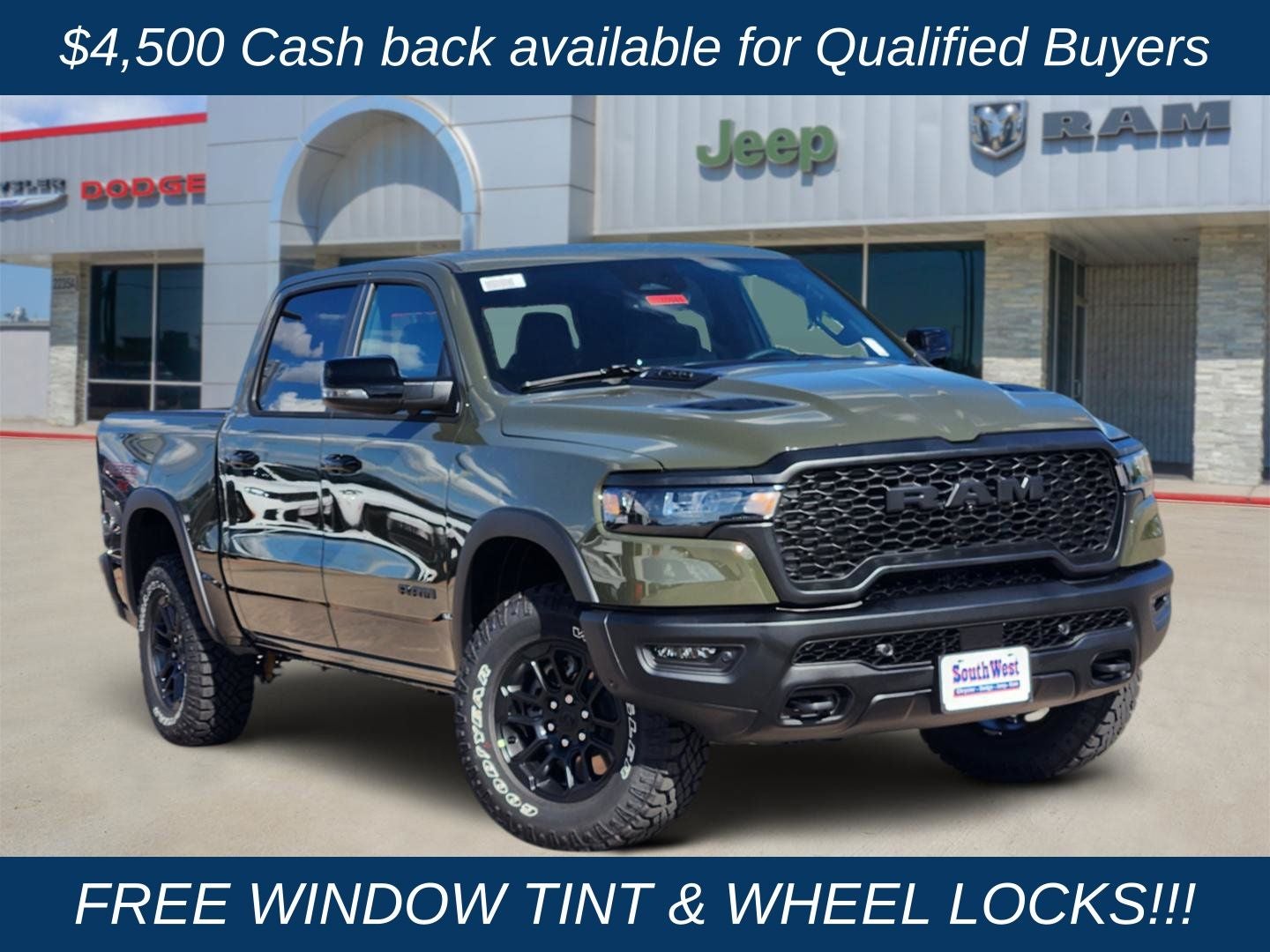 2027 RAM Ram 1500 RAM 1500 REBEL CREW CAB 4X4 5'7' BOX