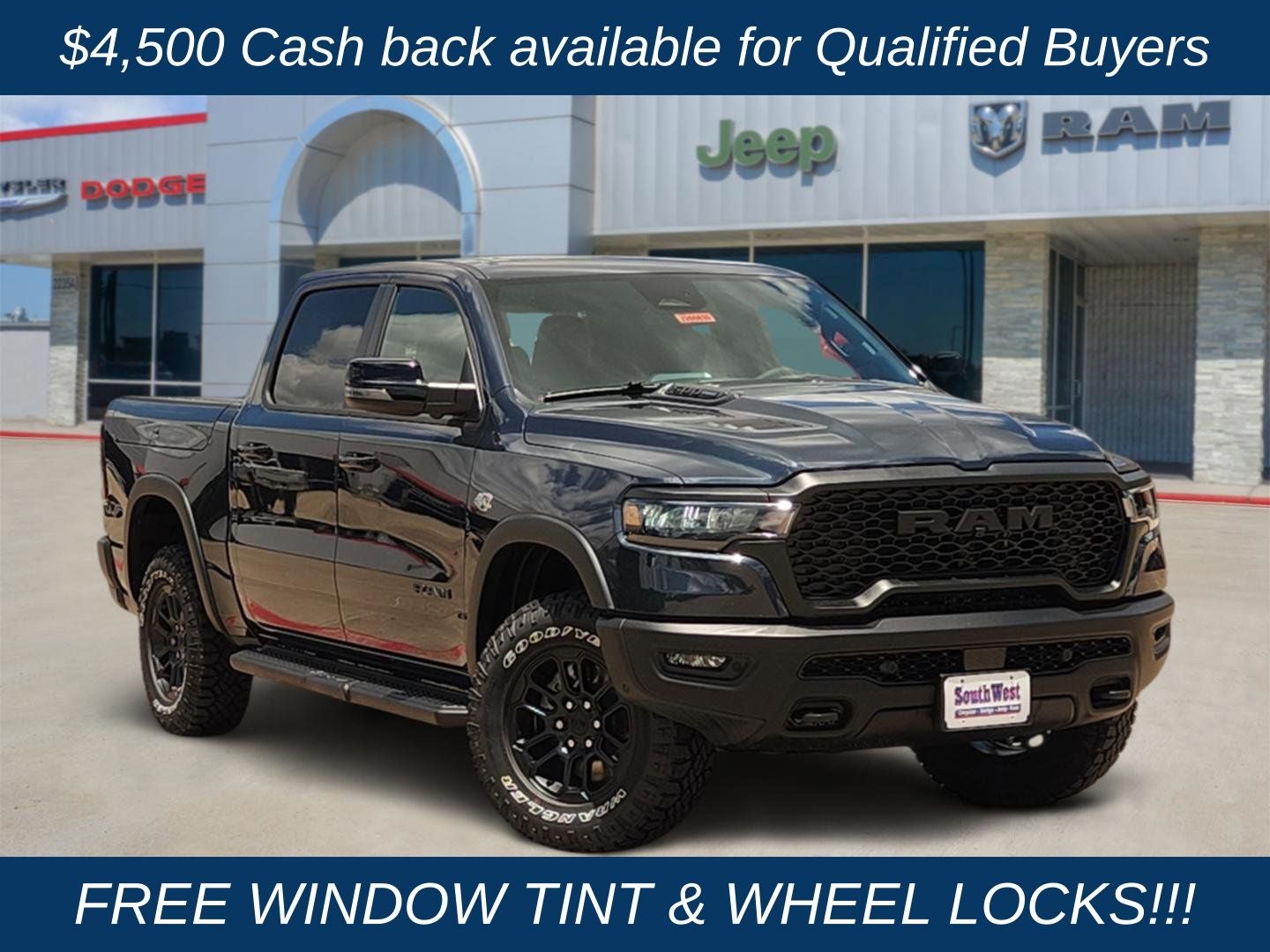 2026 RAM Ram 1500 RAM 1500 REBEL CREW CAB 4X4 5'7' BOX