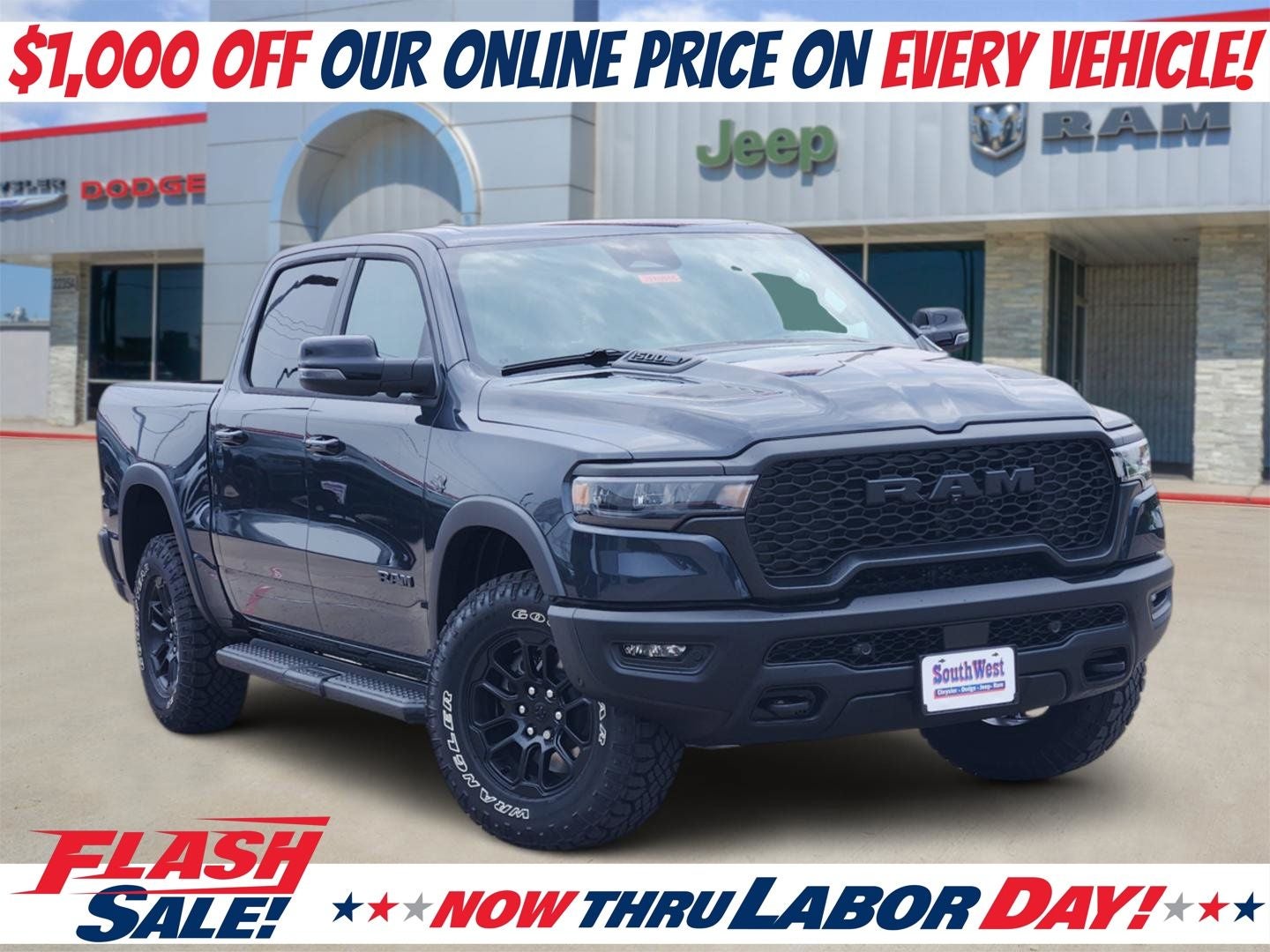 2027 RAM Ram 1500 RAM 1500 REBEL CREW CAB 4X4 5'7' BOX