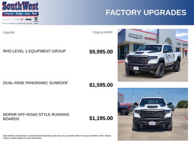 2026 RAM Ram 1500 RAM 1500 RHO CREW CAB 4X4 5'7' BOX