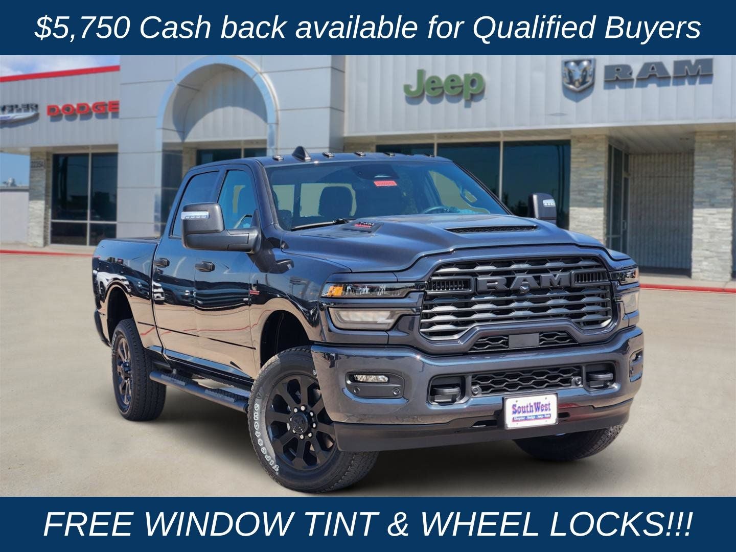 2026 RAM Ram 2500 RAM 2500 BLACK EXPRESS CREW CAB 4X4 6'4' BOX