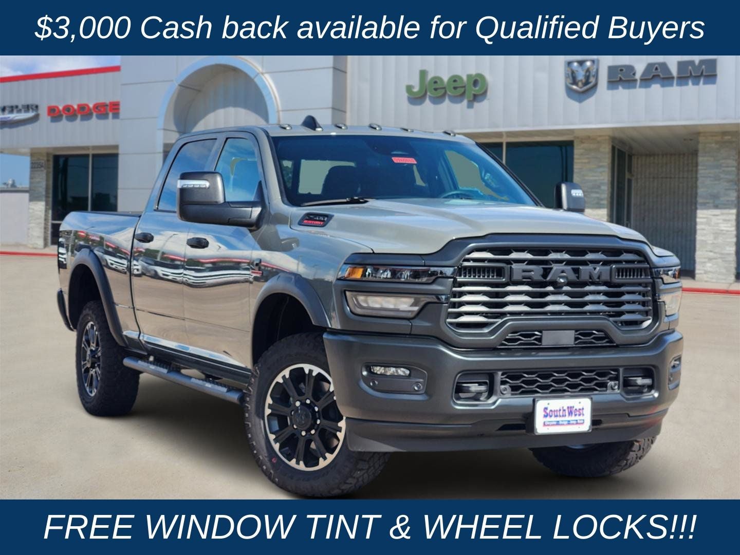 2026 RAM Ram 2500 RAM 2500 WARLOCK CREW CAB 4X4 6'4' BOX