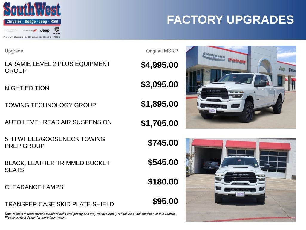 2026 RAM Ram 2500 RAM 2500 LARAMIE MEGA CAB 4X4 6'4' BOX