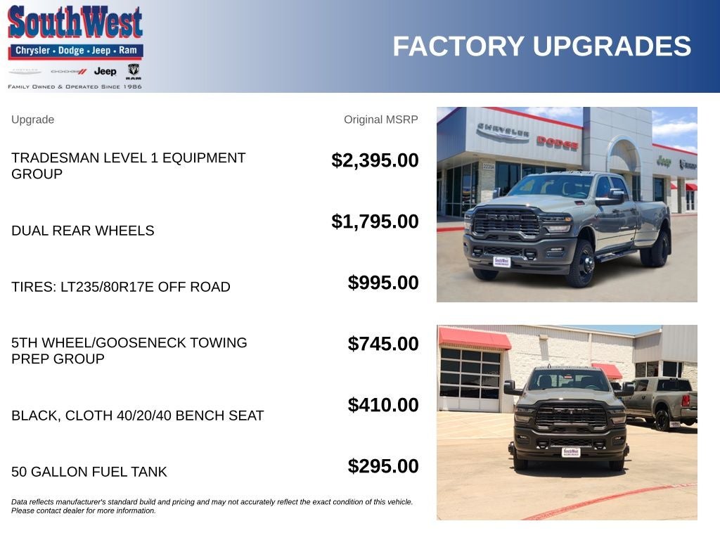2026 RAM Ram 3500 RAM 3500 TRADESMAN CREW CAB 4X4 8' BOX