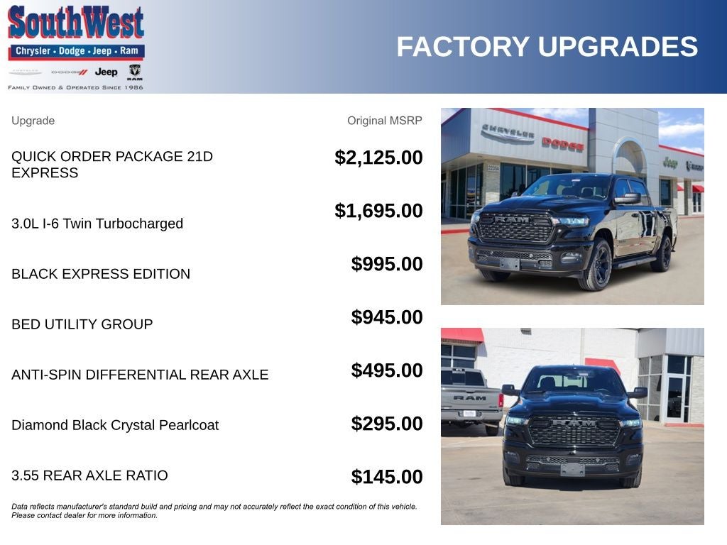 2026 RAM Ram 1500 RAM 1500 EXPRESS CREW CAB 4X4 5'7' BOX