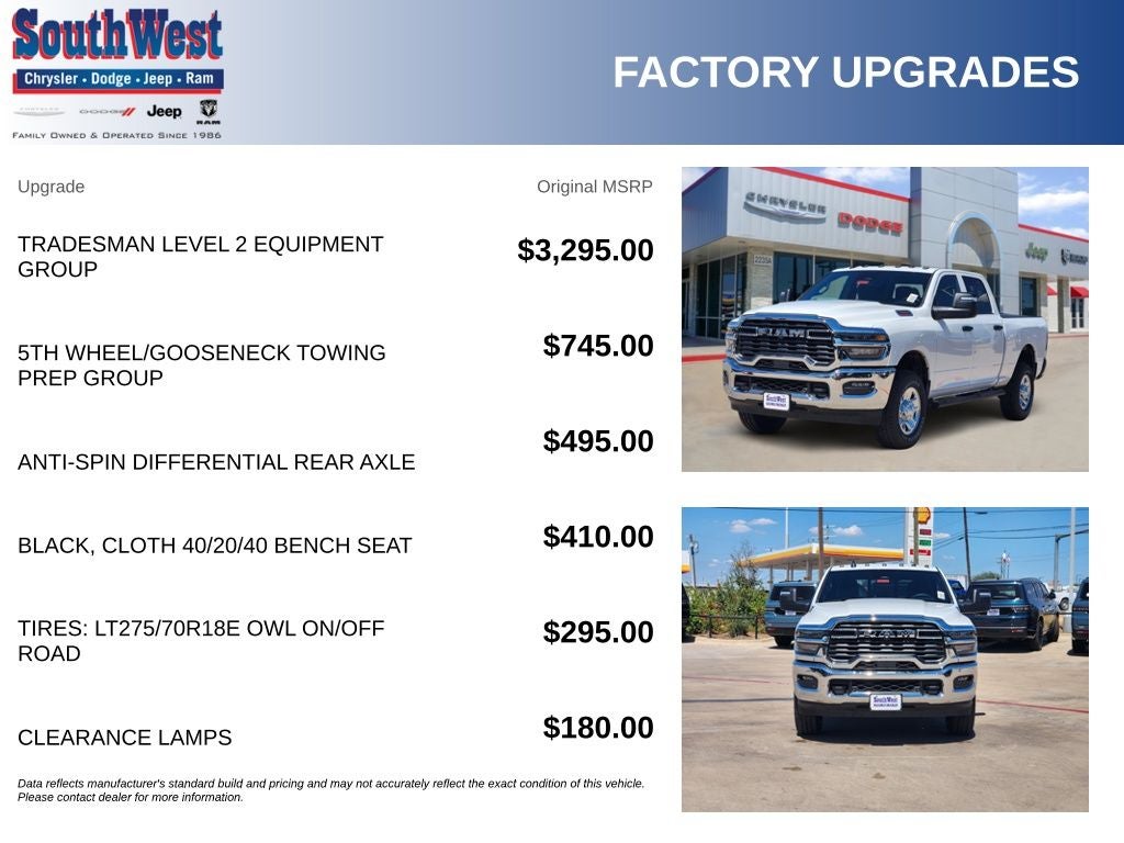 2026 RAM Ram 2500 RAM 2500 TRADESMAN CREW CAB 4X4 6'4' BOX