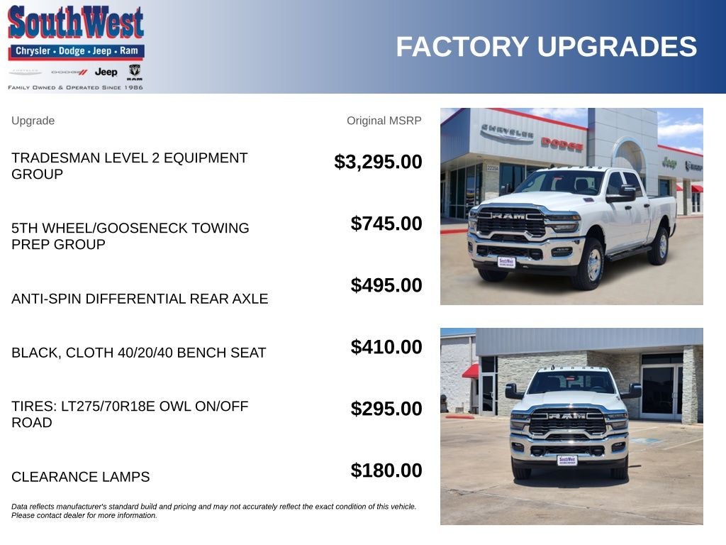2026 RAM Ram 2500 RAM 2500 TRADESMAN CREW CAB 4X4 6'4' BOX