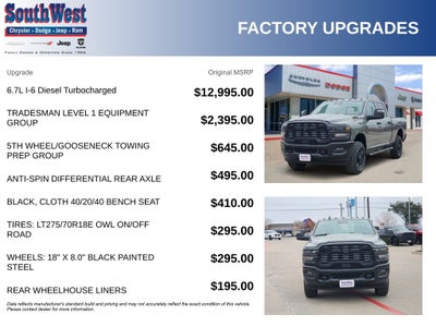 2026 RAM Ram 2500 RAM 2500 TRADESMAN CREW CAB 4X4 6'4' BOX