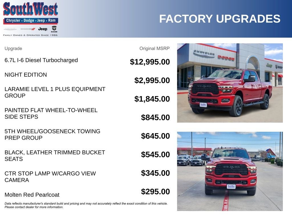 2026 RAM Ram 2500 RAM 2500 LARAMIE CREW CAB 4X4 6'4' BOX