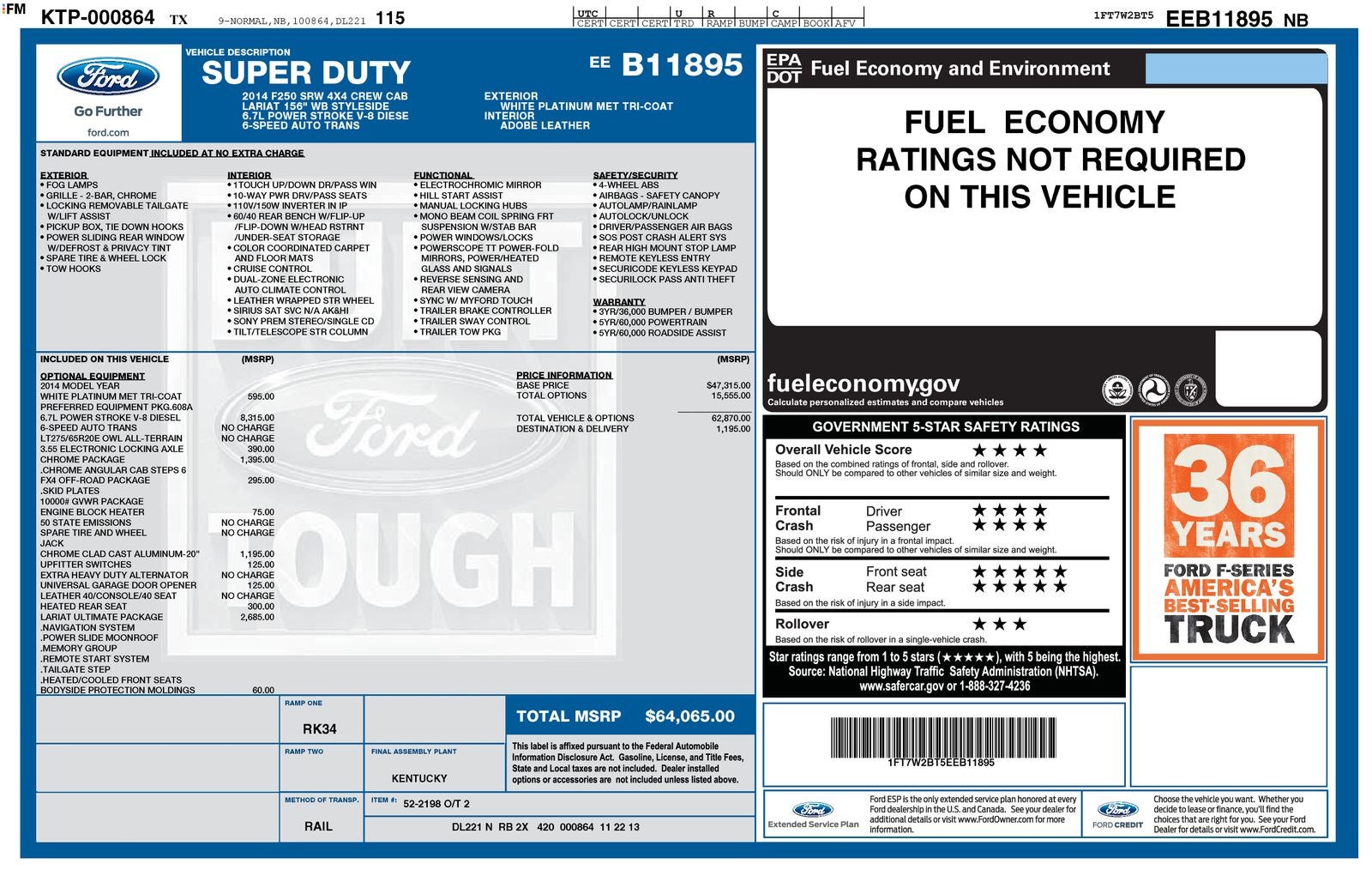 2014 Ford F-250SD F-250® Lariat®