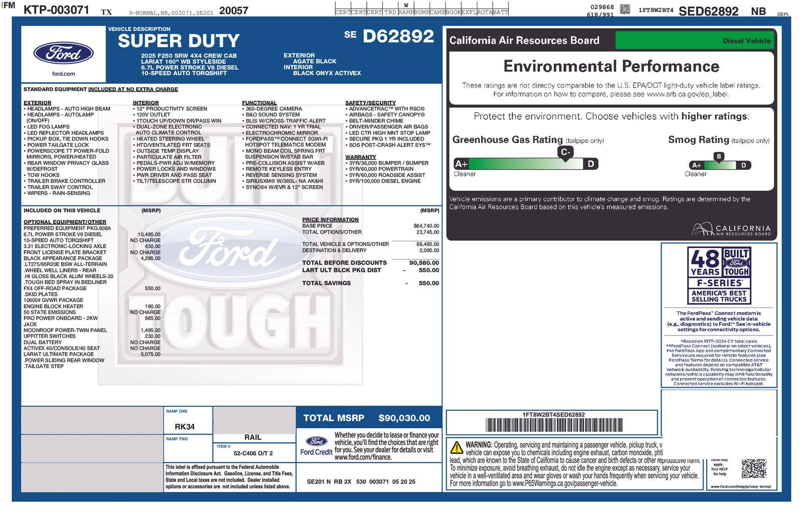 2025 Ford F-250SD F-250® Lariat®