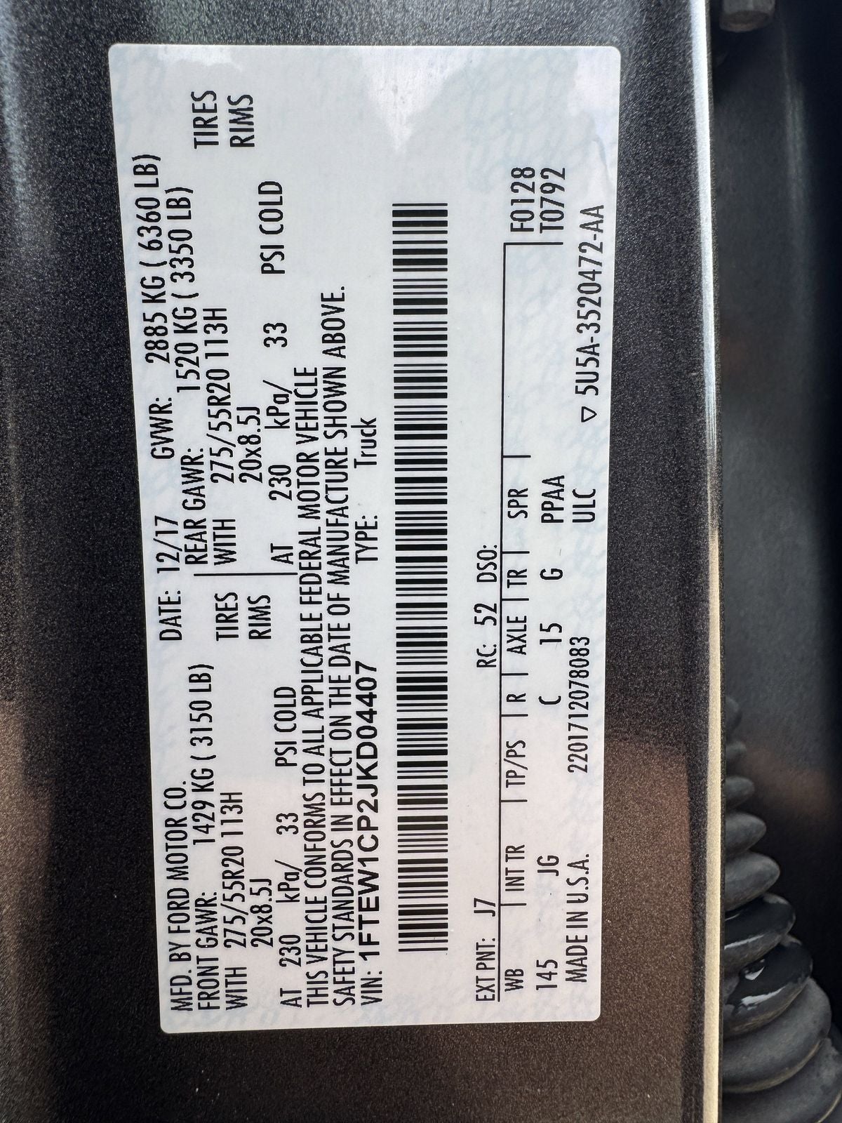 2018 Ford F-150 XL