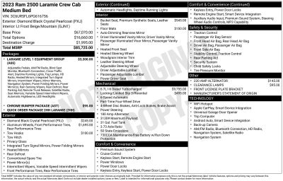2023 RAM 2500 Laramie