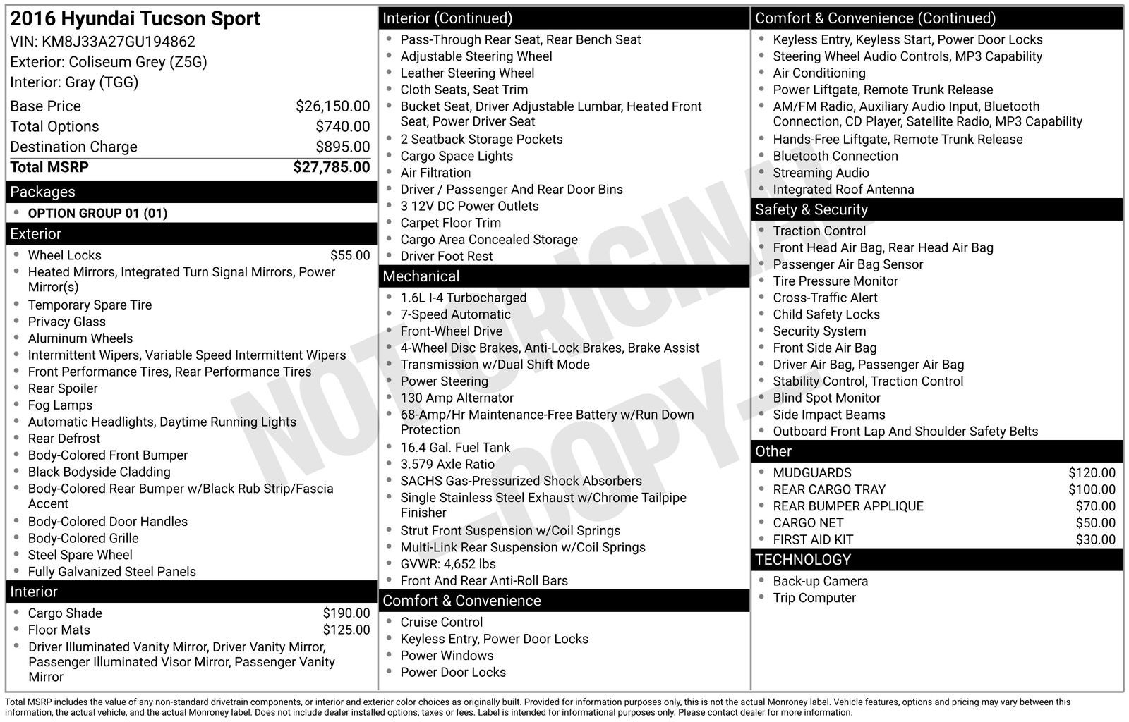 2016 Hyundai Tucson Sport