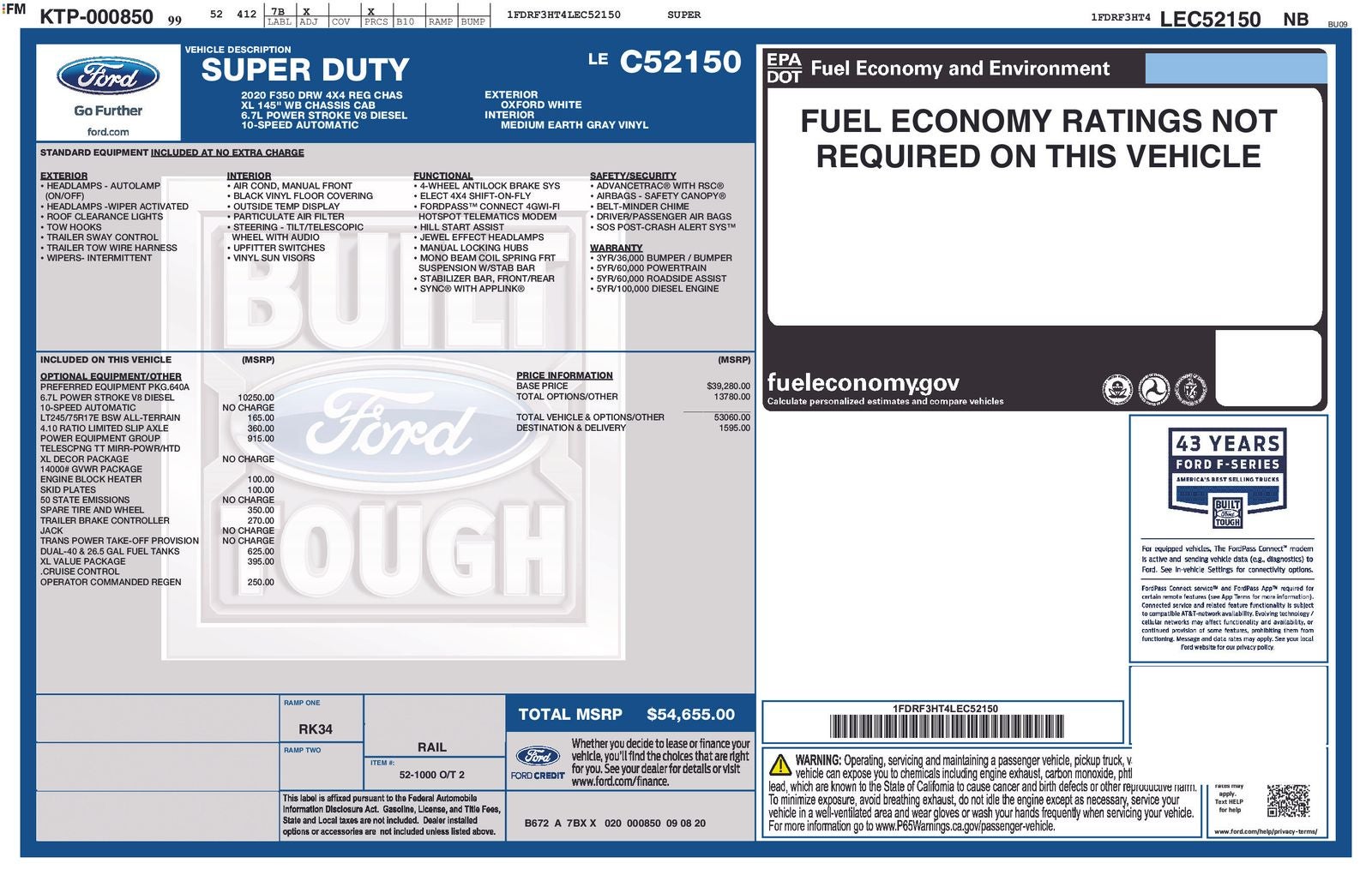 2020 Ford F-350SD XL DRW