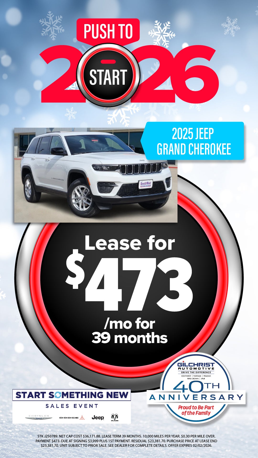 Shop $473/mo Lease Special on 2025 Jeep Grand Cherokee!