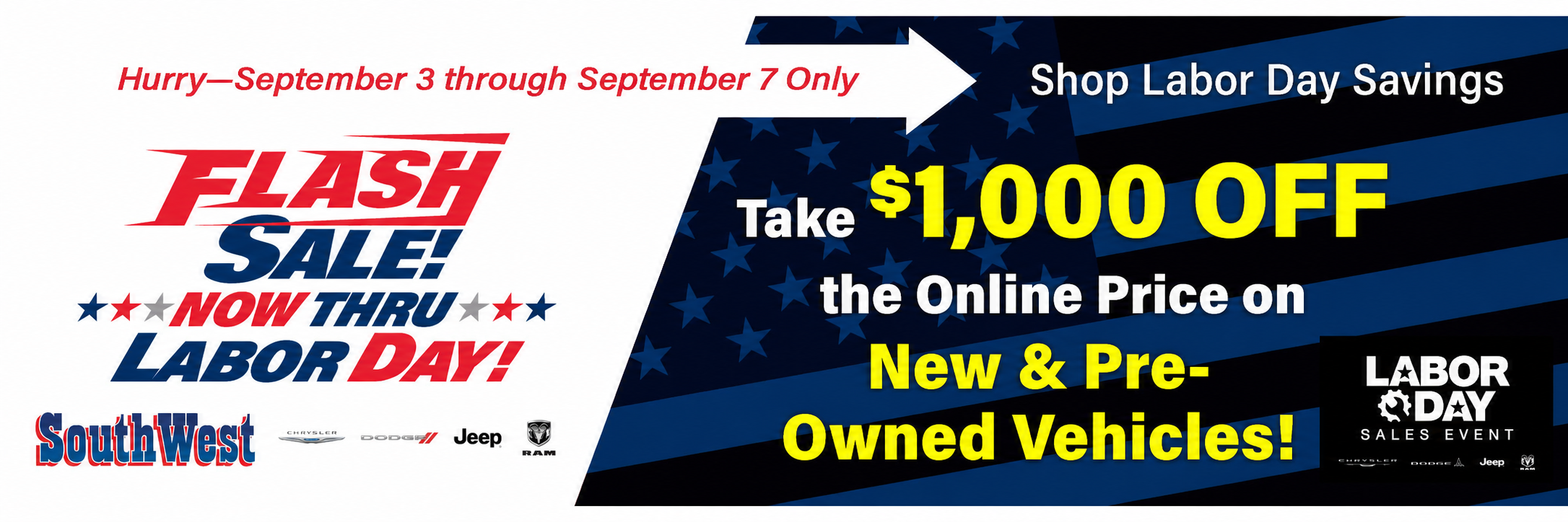 Labor Day Flash Sale!