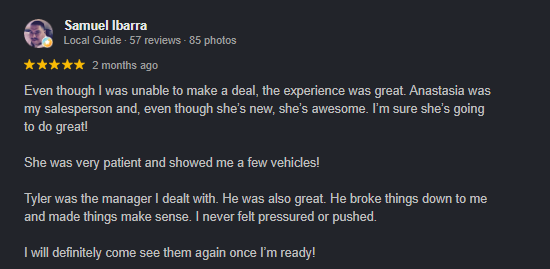 Customer Review 3